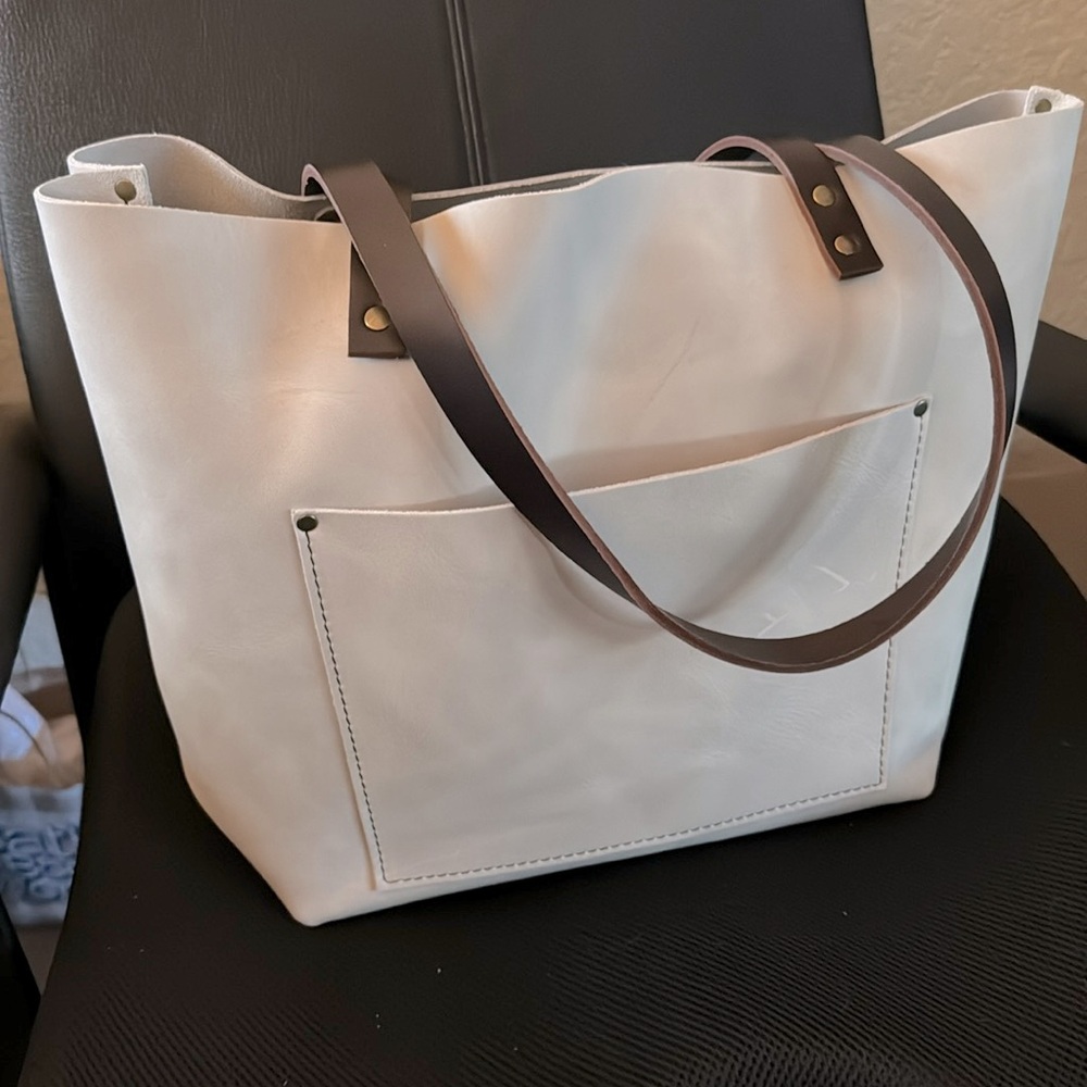 Portland Leather Goods Large Classic Tote - Beluga